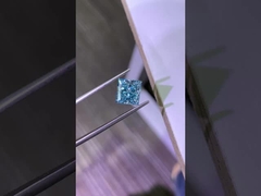 3.2CT 고급 강렬한 블루 VS1 2EX CVD 실험실 자란 다이아몬드 공주 절단 IGI 인증서