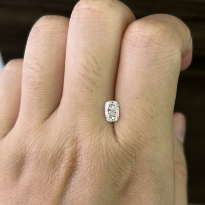 주문 0.7CT 실험실에서 자란 길쭉한 쿠션 절단 다이아몬드 VS1 선명성 E 색상 online manufacture