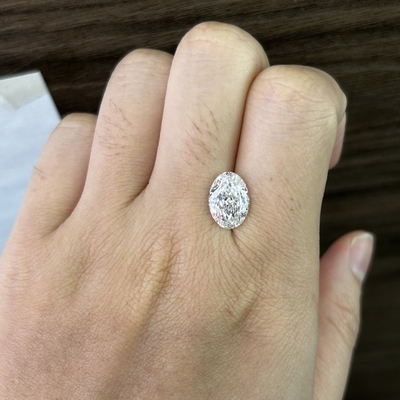 주문 3.19ct VS1 F 타원형 절단 실험실 자란 다이아몬드 IGI 인증 online manufacture