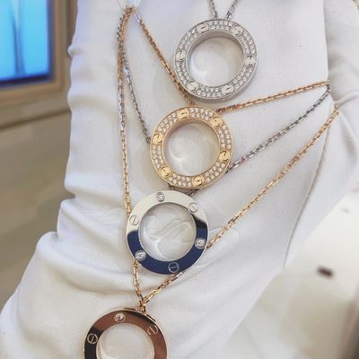 주문 GH VS 18k 고금 목걸이 다이아몬드 사랑 계주 세트 online manufacture