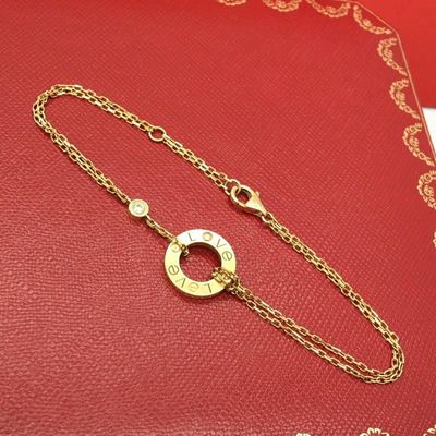 주문 18카라트 금 팔찌 GH 컬러 VS 클라리티 사이즈 7