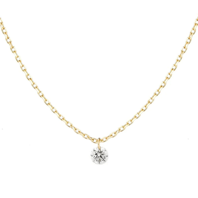 주문 둥글게 잘린 베젤 실험실 자란 다이아몬드 목걸이 클래식 스타일 18K 14K 10K 정금 online manufacture