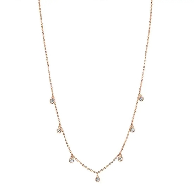 주문 CVD 둥근 절단 베젤 실험실 자란 다이아몬드 목걸이 18K 14K 10K 고금 선명성 online manufacture