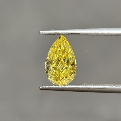 1.39ct VVS2 사람 만든 노란 다이아몬드 Cvd 및 Hpht 다이아몬드 페어 절단