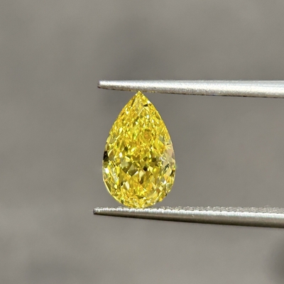 1.66ct VVS2 실험실에서 자란 카나리 다이아몬드 CVD HPHT 화려한 생동감 노란색
