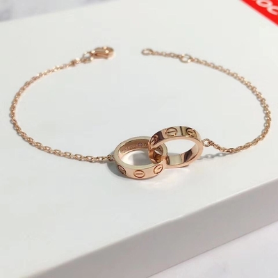 천연 다이아몬드 러브 브래슬렛 18k 고금 브라슬렛 OEM ODM